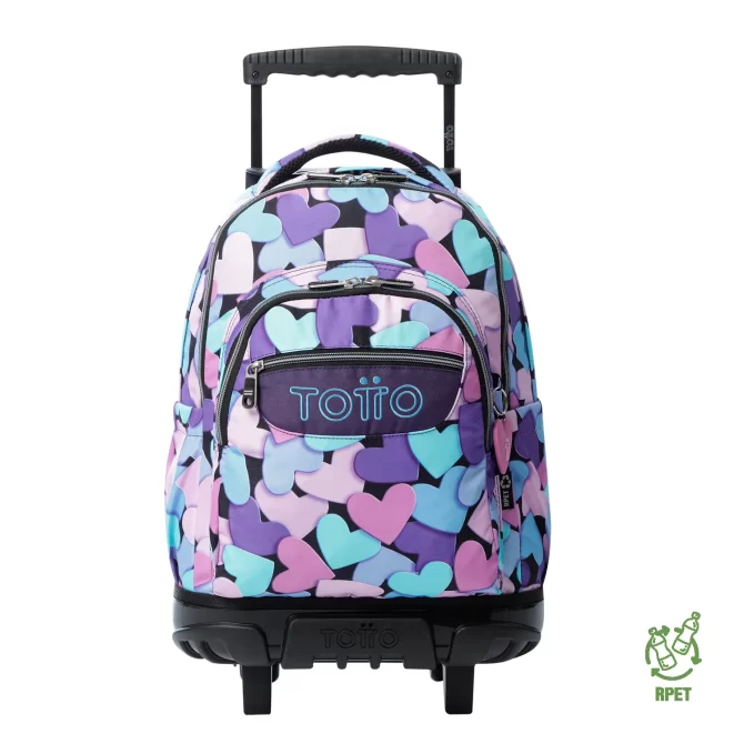 MORRAL TOTTO RUEDAS RENGLON - TALLA L - MORADO