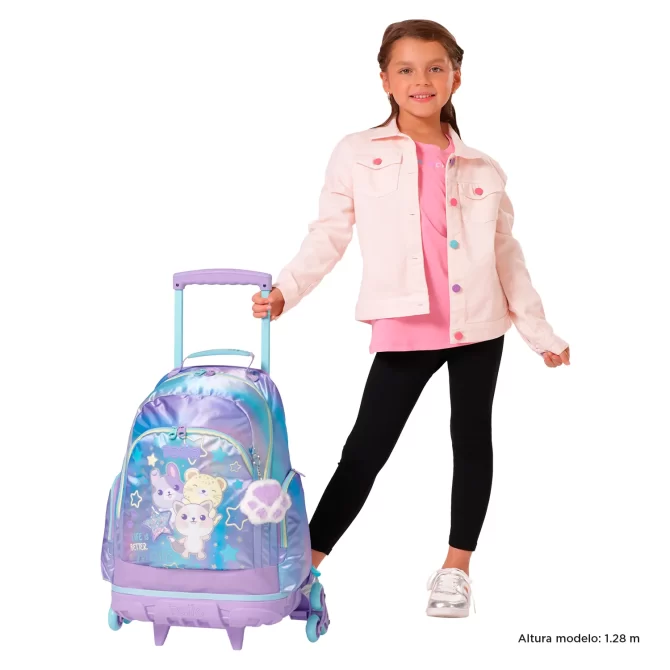 MORRAL TOTTO RUEDAS FRIENDS - TALLA L - MORADO