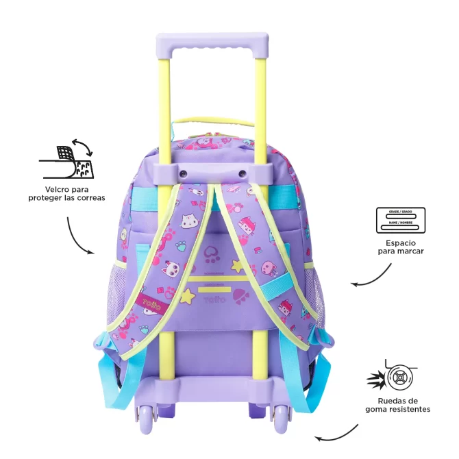 MORRAL TOTTO RUEDAS GABBY DOLL HOUSE - TALLA M - AZUL