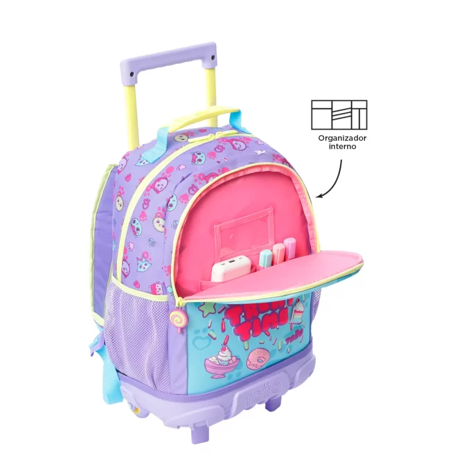 MORRAL TOTTO RUEDAS GABBY DOLL HOUSE - TALLA M - AZUL