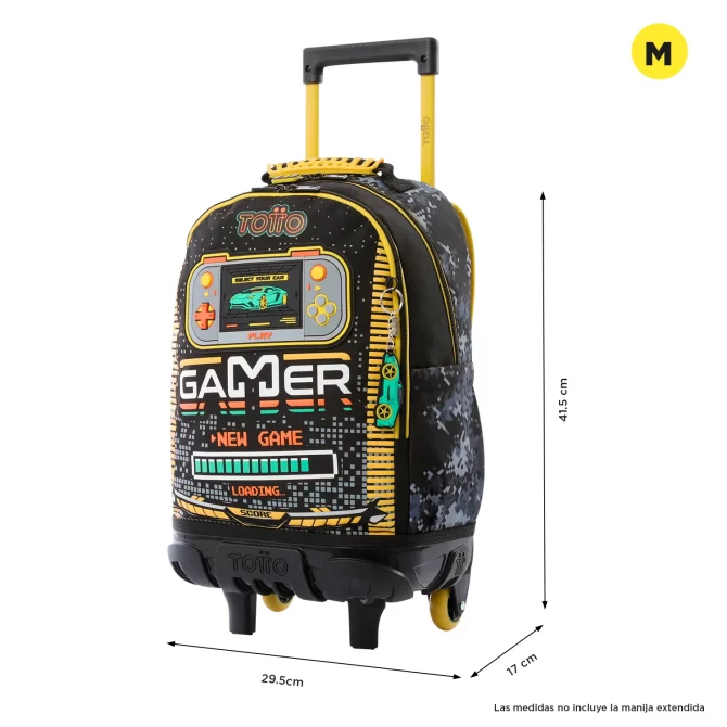 MORRAL TOTTO RUEDAS BEST GAME - TALLA M - NEGRO