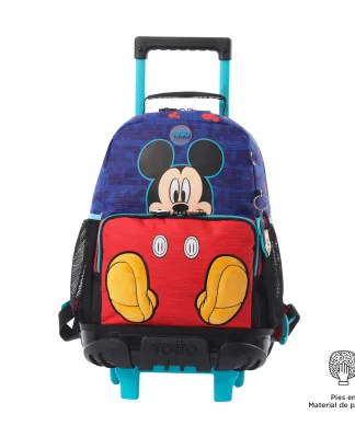 MORRAL TOTTO RUEDAS MICKEY - TALLA M - AZUL