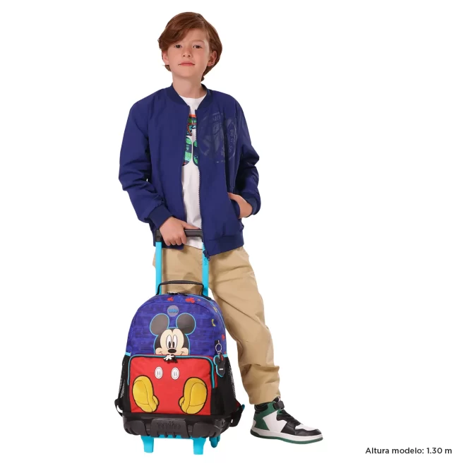 MORRAL TOTTO RUEDAS MICKEY - TALLA M - AZUL