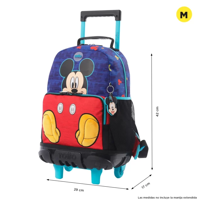 MORRAL TOTTO RUEDAS MICKEY - TALLA M - AZUL