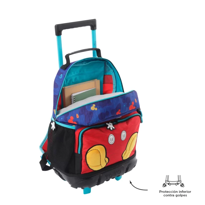 MORRAL TOTTO RUEDAS MICKEY - TALLA M - AZUL