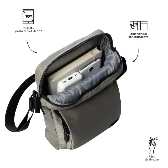 BOLSO TOTTO BAYONNE - GRIS - TALLA S