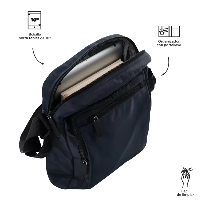 BOLSO TOTTO BAYONNE - AZUL - TALLA S