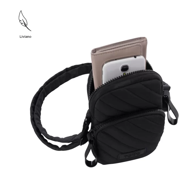 BOLSO TOTTO ARLYN CROSSBODY - NEGRO - TALLA XS