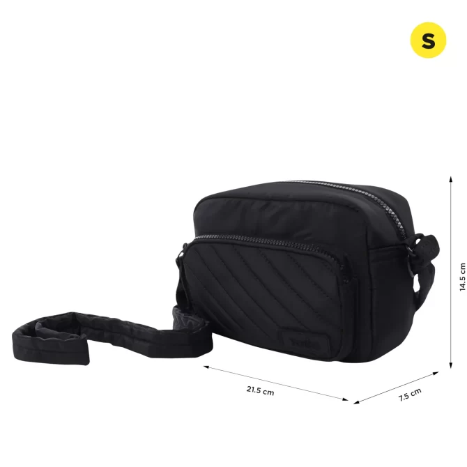 BOLSO TOTTO ARLYN CROSSBODY - NEGRO - TALLA S