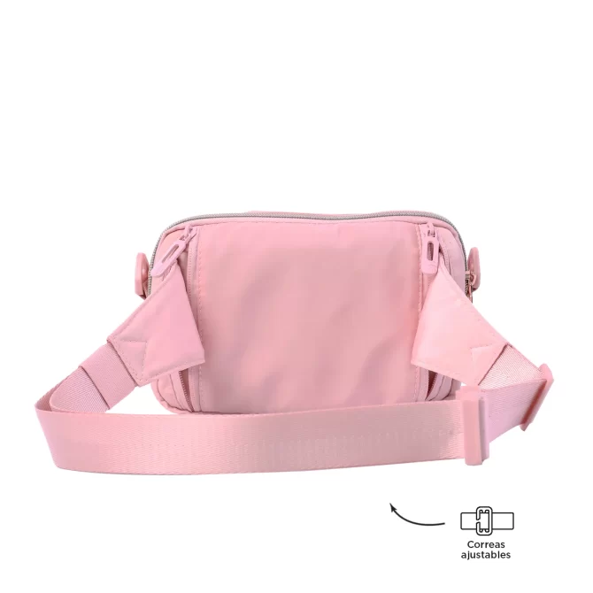 BOLSO TOTTO FUNTY CROSSBODY - ROSADO - TALLA XS