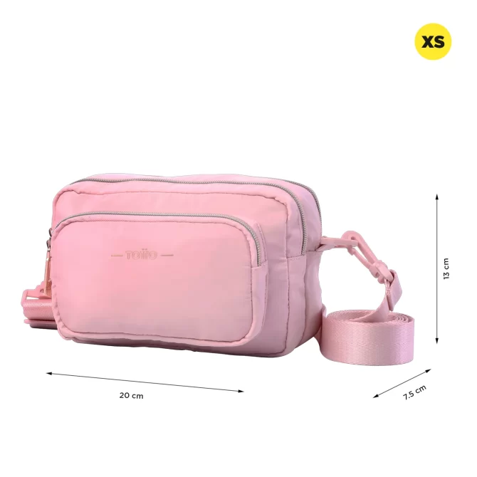 BOLSO TOTTO FUNTY CROSSBODY - ROSADO - TALLA XS