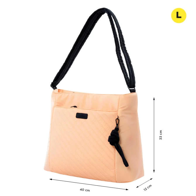 BOLSO TOTTO ARLYN SHOPING - DURAZNO - TALLA L
