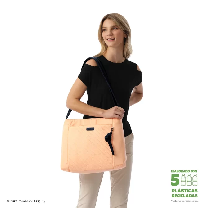 BOLSO TOTTO ARLYN SHOPING - DURAZNO - TALLA L