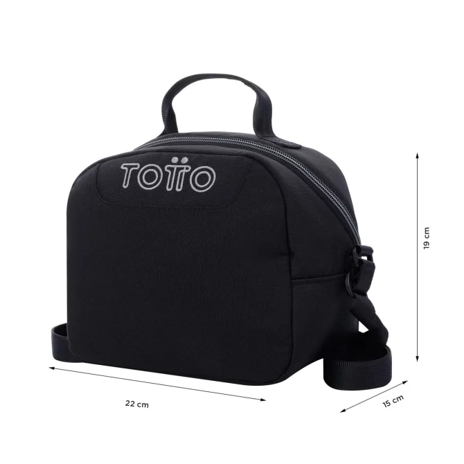 LONCHERA TOTTO BORRADOR - NEGRO