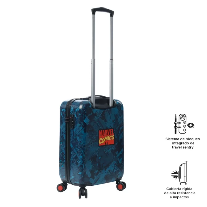 MALETA VIAJE TOTTO MARVEL BLUE - TALLA S - AZUL