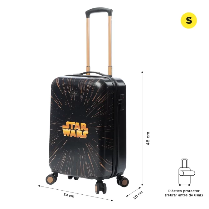 MALETA VIAJE TOTTO STAR WARS EMPIRE - TALLA S - NEGRO