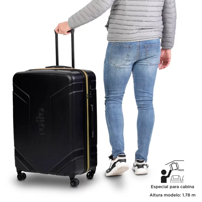 MALETA VIAJE TOTTO YAKANA - TALLA M - NEGRO