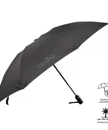 SOMBRILLA TOTTO NAKURA - NEGRO CON ESTUCHE