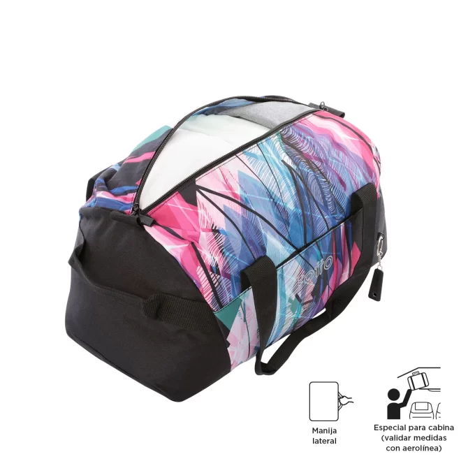 TULA TOTTO ACTIVE PRO VIAJE - TALLA S - NEGRO ROSADO