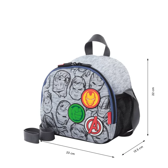 LONCHERA TOTTO SUPER AVENGERS - GRIS