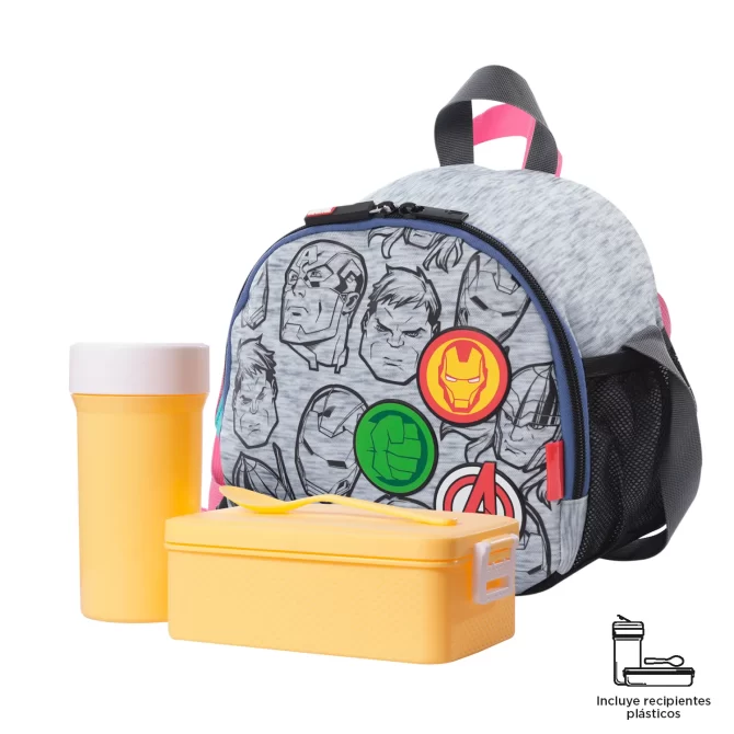 LONCHERA TOTTO SUPER AVENGERS - GRIS