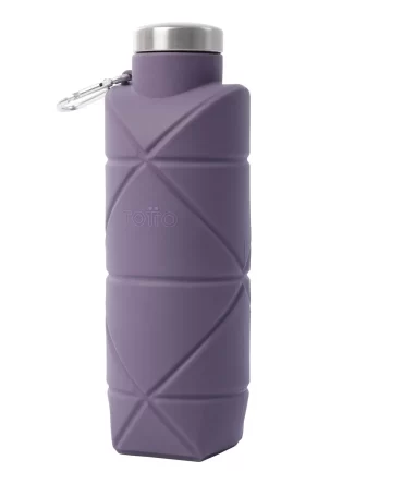 BOTELLON TOTTO PLEGABLE ORIGAMI 650 ML - MORADO