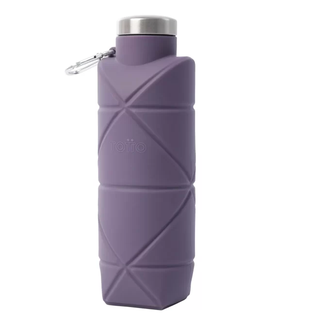 BOTELLON TOTTO PLEGABLE ORIGAMI 650 ML - MORADO