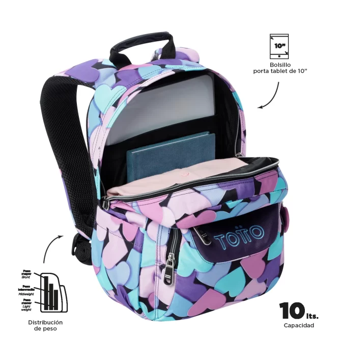 MORRAL TOTTO TEMPERA - TALLA S - AZUL