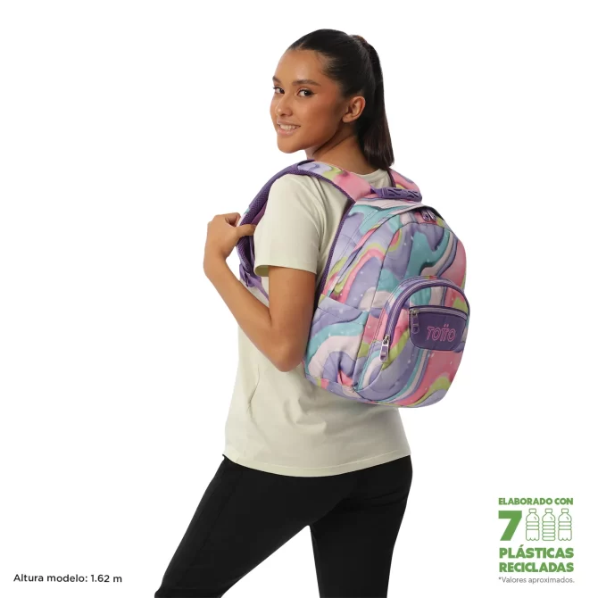 MORRAL TOTTO TEMPERA - TALLA S - MORADO