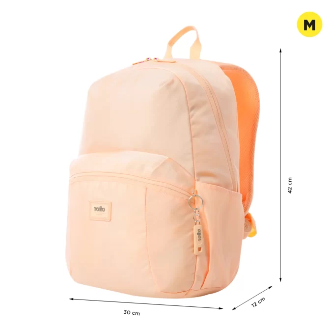 MORRAL TOTTO TRIK PORTA PC 14" - TALLA M - DURAZNO