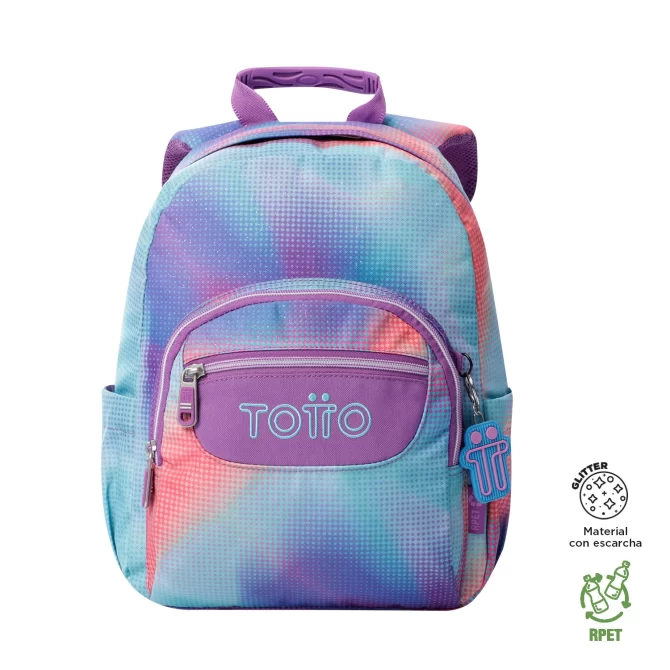MORRAL TOTTO TEMPERA GLITTER - TALLA S - MORADO