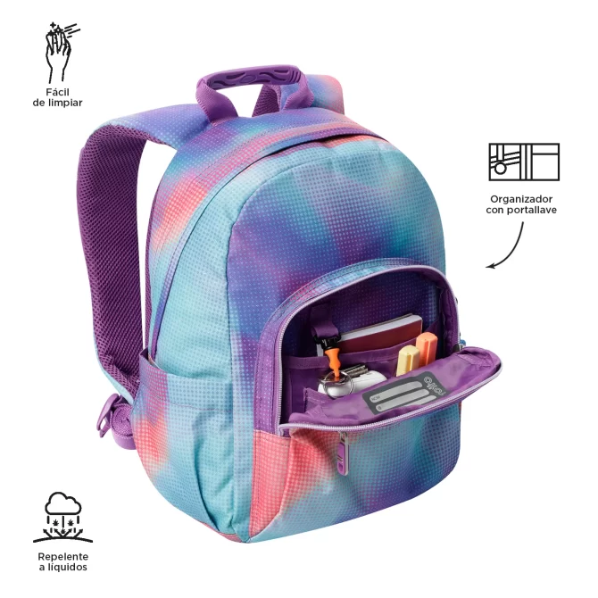 MORRAL TOTTO TEMPERA GLITTER - TALLA S - MORADO
