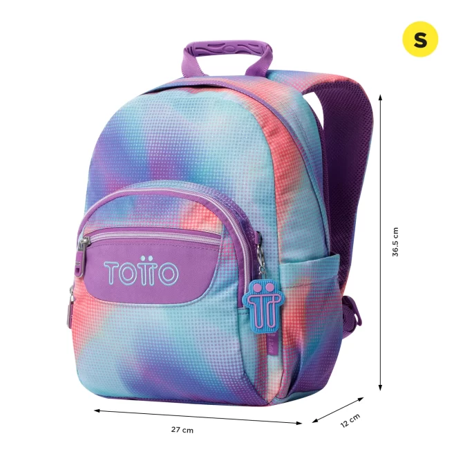 MORRAL TOTTO TEMPERA GLITTER - TALLA S - MORADO