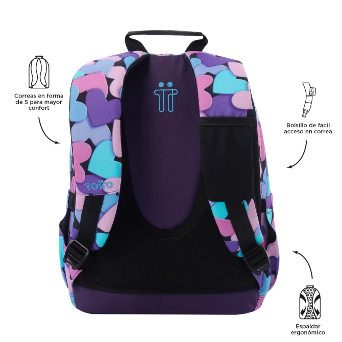MORRAL TOTTO GOMMAS - TALLA S - MORADO