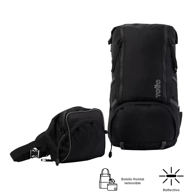 MORRAL TOTTO SUMMIT OUTDOOR - TALLA XL - NEGRO