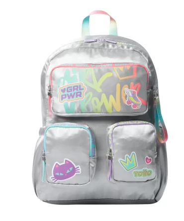 MORRAL TOTTO GIRL POWER - TALLA L - GRIS