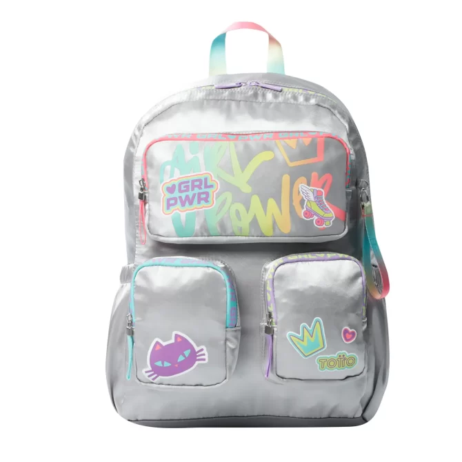 MORRAL TOTTO GIRL POWER - TALLA L - GRIS