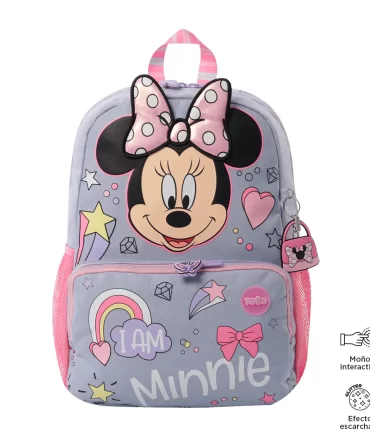 MORRAL TOTTO MINNIE - TALLA M - GRIS