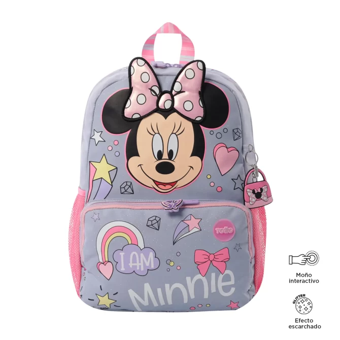 MORRAL TOTTO MINNIE - TALLA M - GRIS