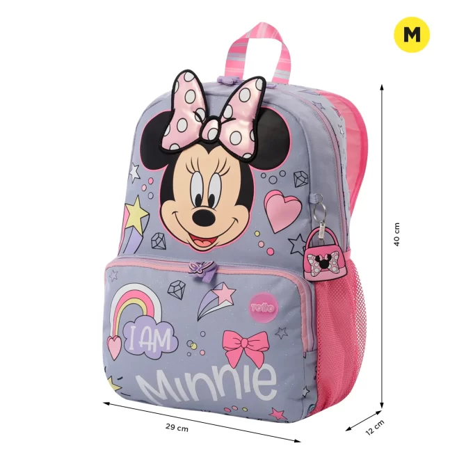 MORRAL TOTTO MINNIE - TALLA M - GRIS