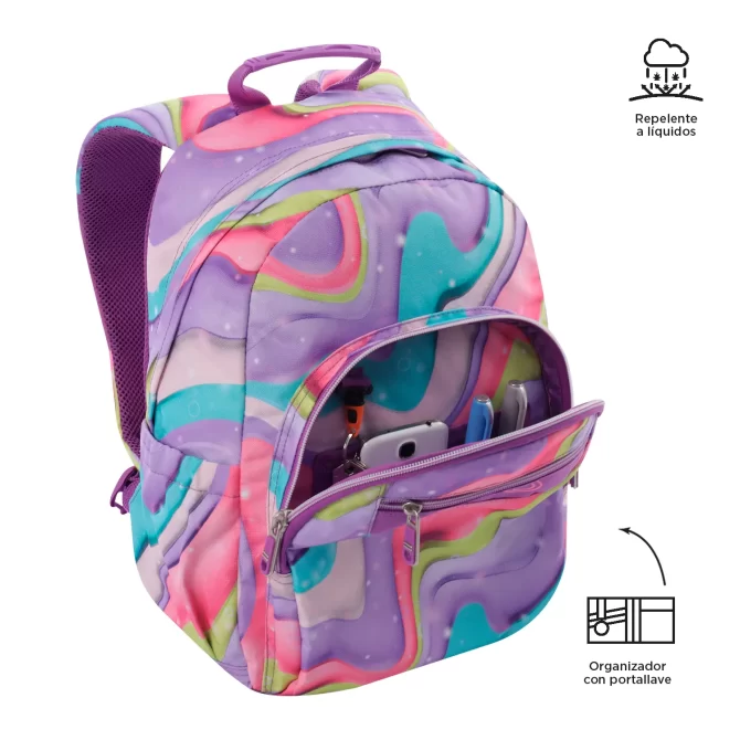 MORRAL TOTTO GOMMAS PORTA PC 13" - TALLA M - MORADO