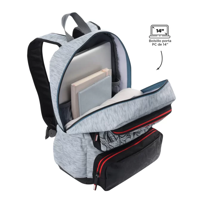 MORRAL TOTTO SUPER AVENGERS - TALLA M - GRIS