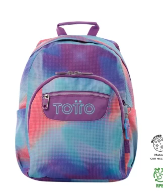 MORRAL TOTTO GOMMAS GLITTER ERGONOMICO PORTA PC 13" - TALLA M - VERDE