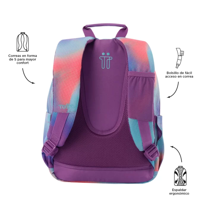 MORRAL TOTTO GOMMAS GLITTER - TALLA M - VERDE