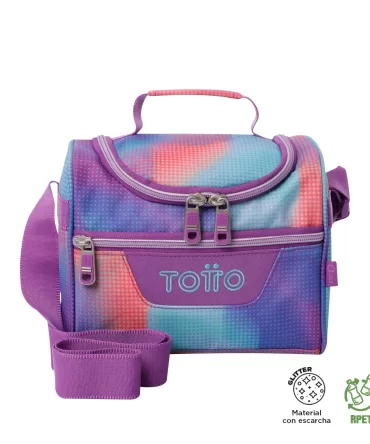 LONCHERA TOTTO PIZARRA GLITTER - VERDE