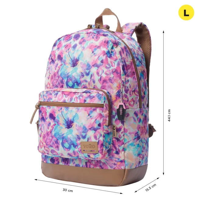 MORRAL TOTTO TOCAX PORTA PC 14" - TALLA L - ROSADO