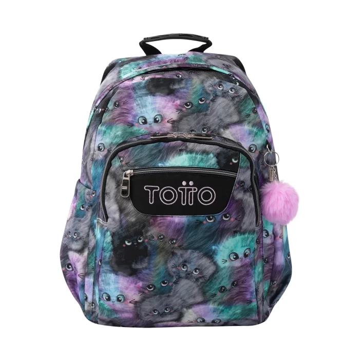 MORRAL TOTTO ACUARELA - TALLA L - NEGRO