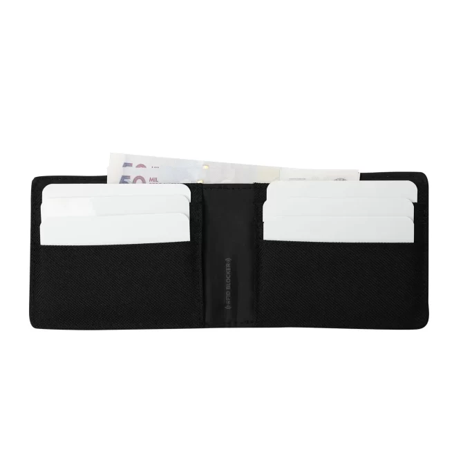 BILLETERA TOTTO CANVAS - NEGRO