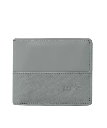 BILLETERA TOTTO SAFFIANO KRI - GRIS