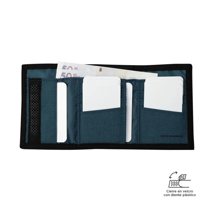 BILLETERA TOTTO RIVA CAN - AZUL